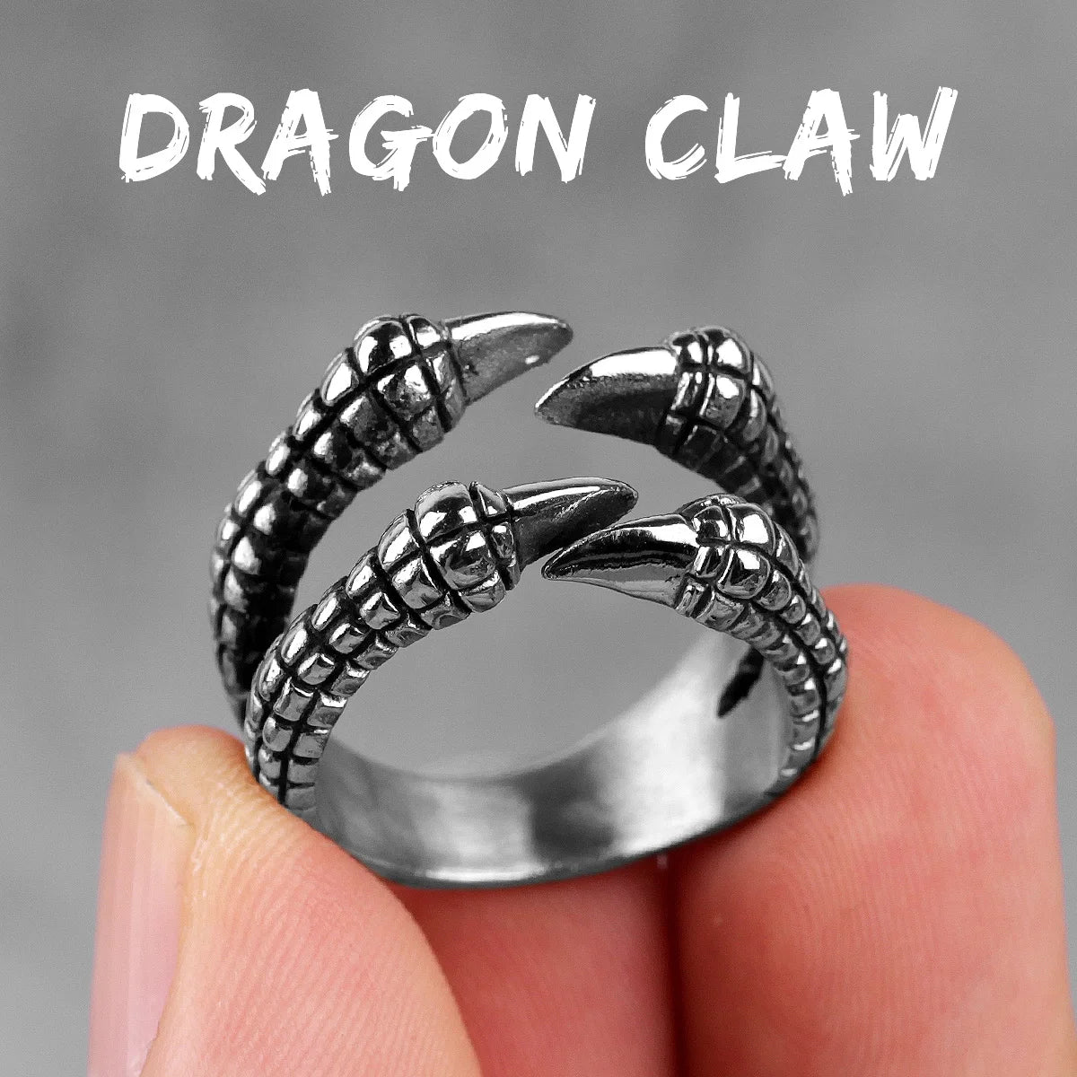 PENDRA Dragon Claw Personality Steel Ring