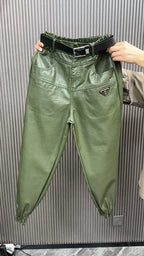 PENDRA PU Leather Warm Pants