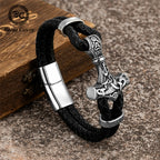PENDRA Rune Vintage Leather Bracelet