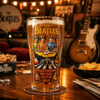 The Beatles Inspired Yellow Submarine Beer Cup Retro Music Band Glass Pint Tumbler Bar Party Drinkware Fan Gift