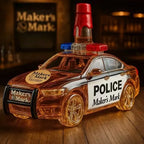 Novelty Police Car Liquor Decanter Crown Stopper Whiskey Dispenser for Bar Collectors