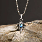 PENDRA Knot Viking Moonstone Pendant Necklace