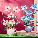 PENDRA Orchid Coffee Floral Building Set