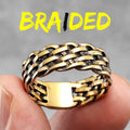 PENDRA Weaving Boyfriend Steel Ring