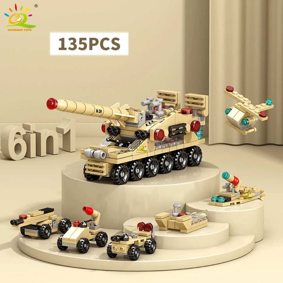 PENDRA Engineering Police Tank Building Set