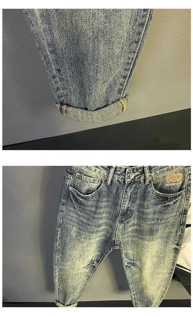 PENDRA Heavy Embroidered Brand Jeans
