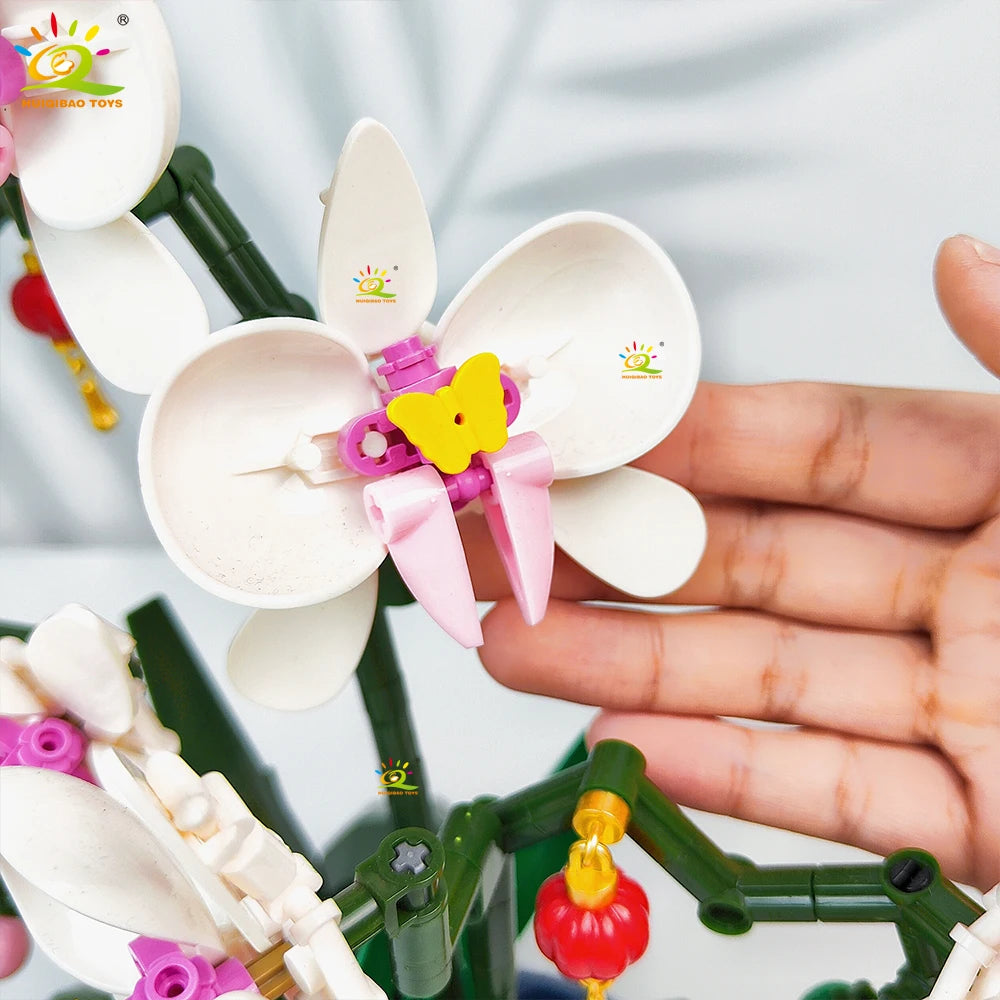 PENDRA Orchid Potted Floral Building Set