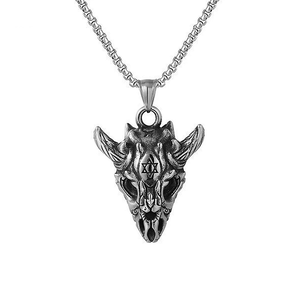 PENDRA Goathead 316L Stainless Steel Goat Head Pendant