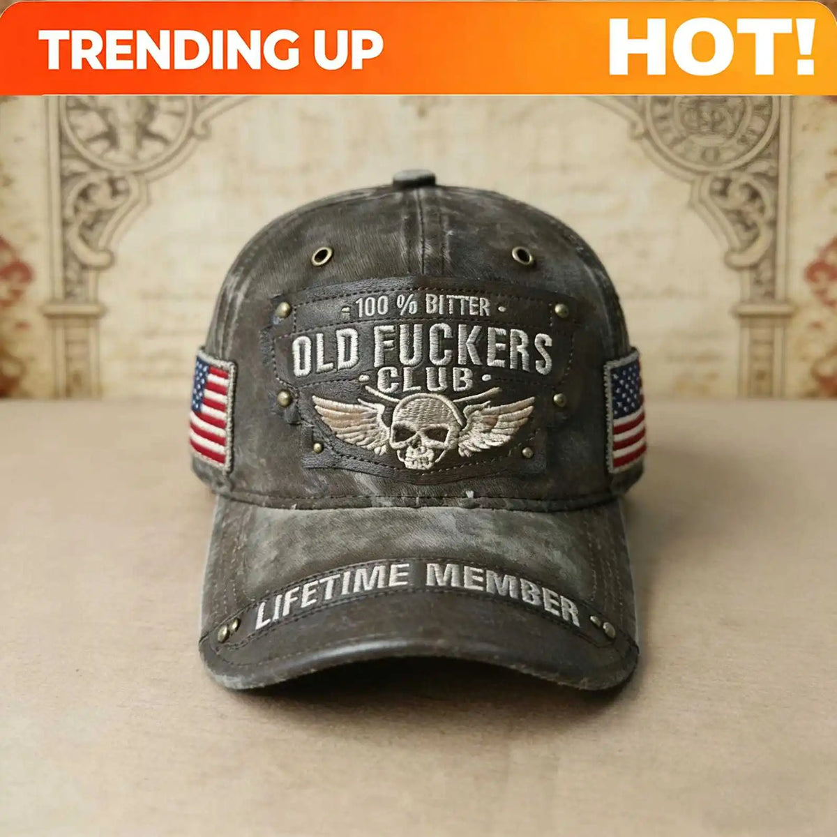Old Fuckers Club Cap | Vintage Baseball Embroidered Cotton Twill Lifetime Member Hat