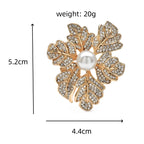 PENDRA Leafbloom Retro Leaf Flower Brooch