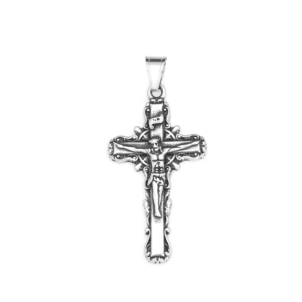 PENDRA Crossforge 316L Stainless Steel Cross Pendant
