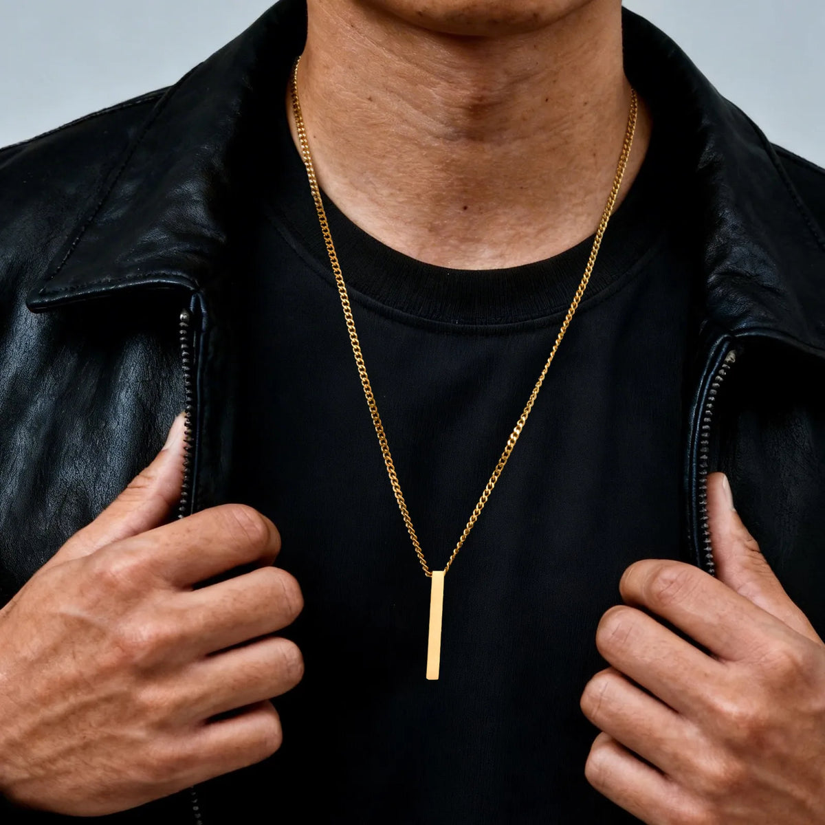 PENDRA Bar Vertical Long Pendant Necklace