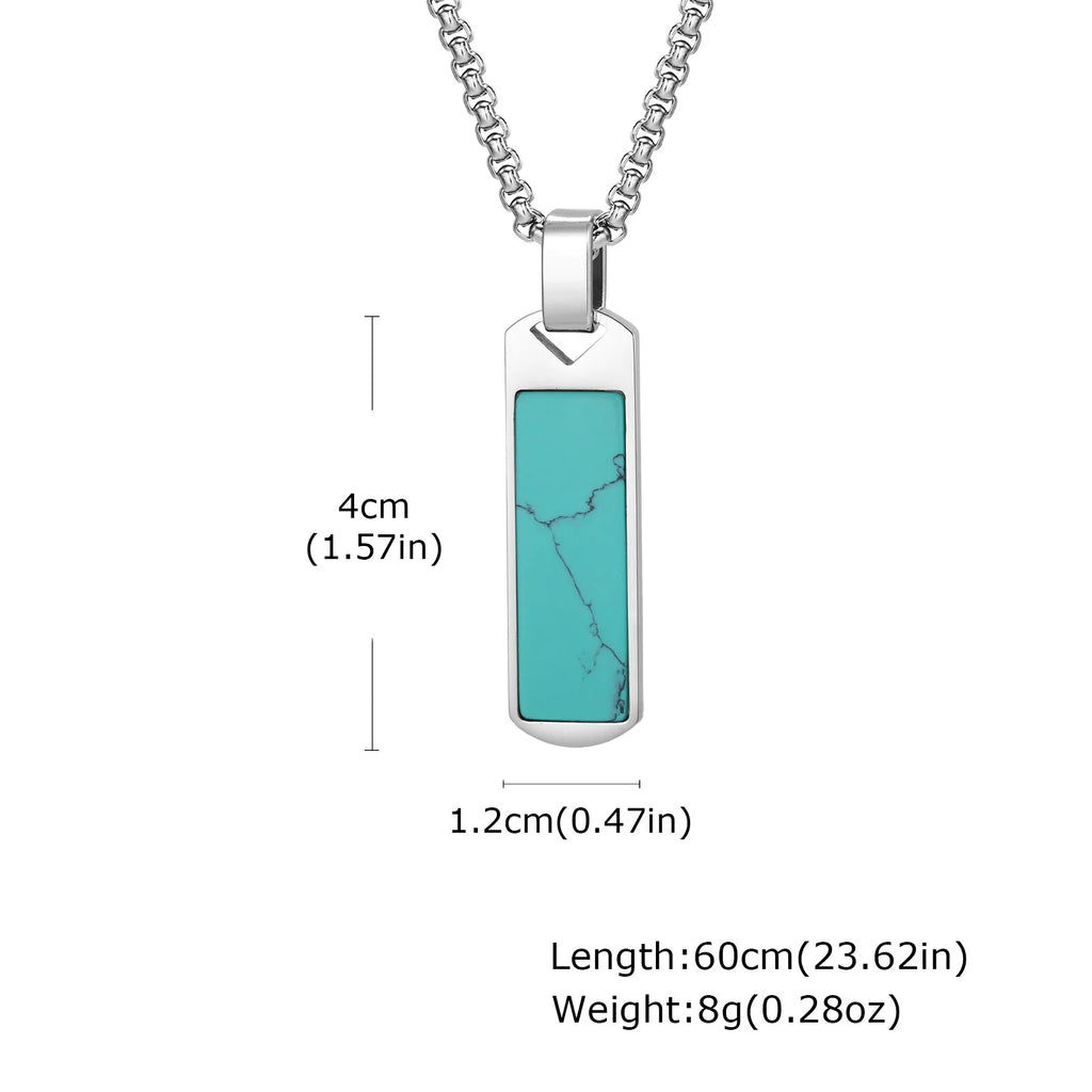 PENDRA Stone Natural Pendant Necklace