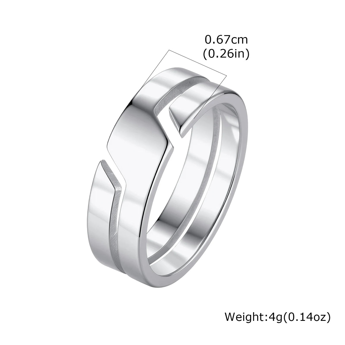 Simple Stainless Steel Ring for Men,Casual Silver Black Color Finger Rings,Trend Jewelry Wedding Gift