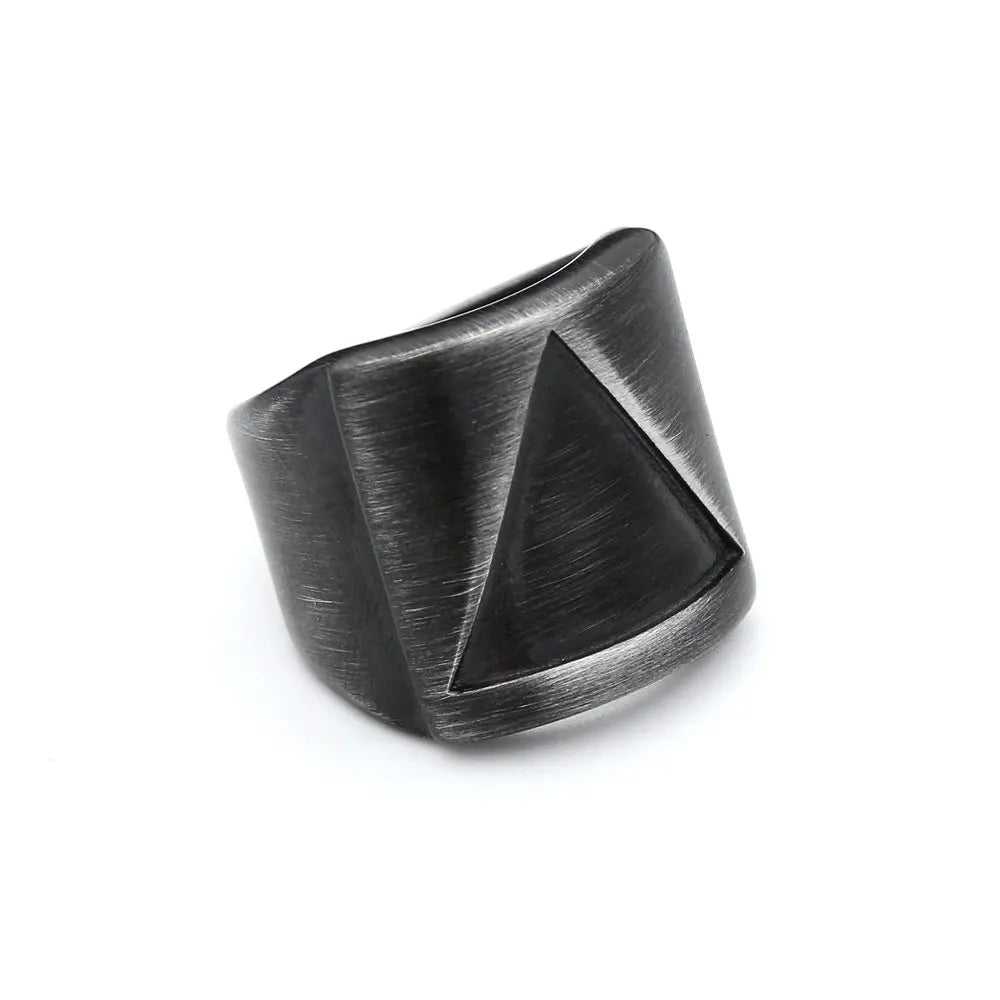 PENDRA Triangleforge Stainless Steel Triangle Ring