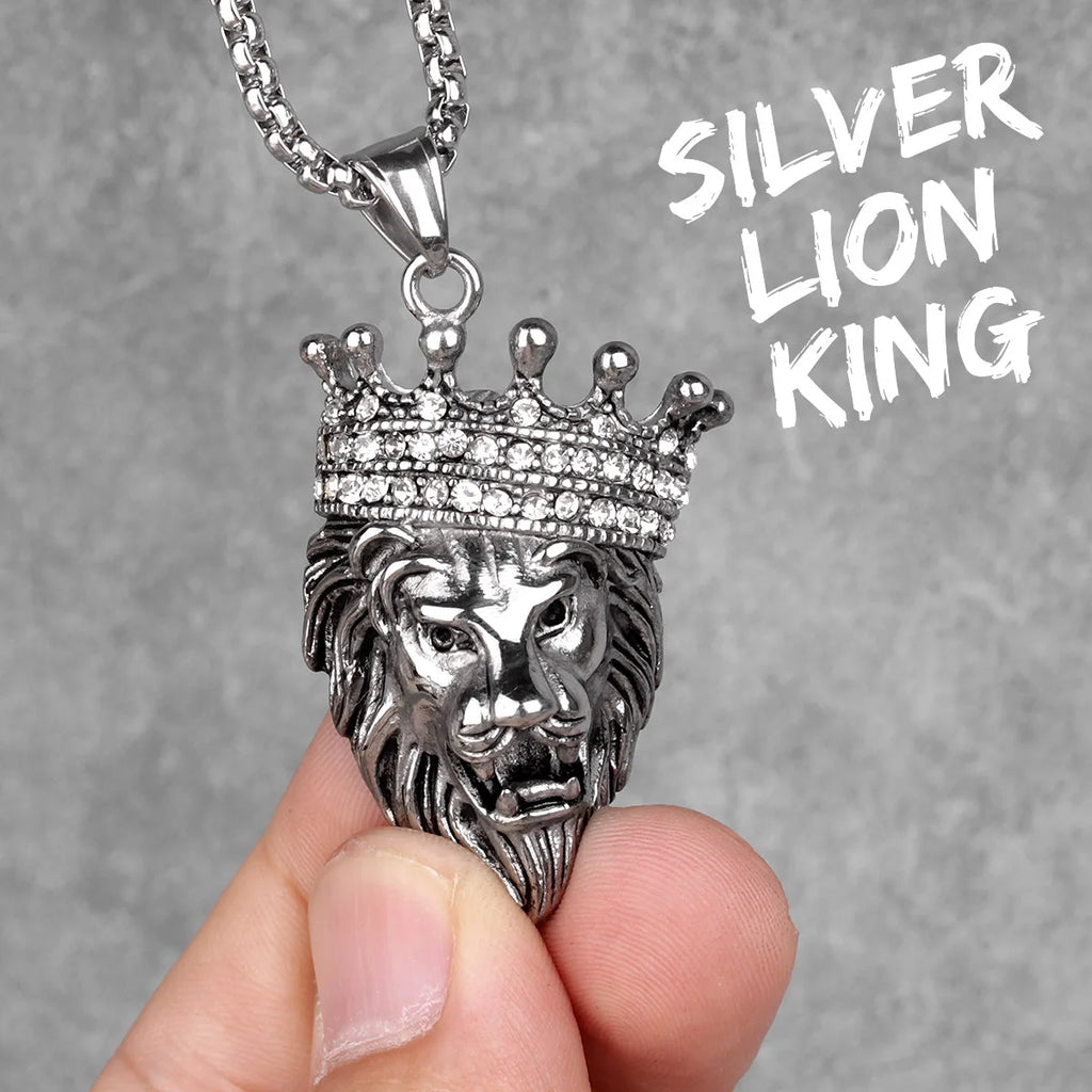 PENDRA Lion King Animal Steel Necklace