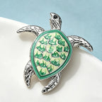 PENDRA Lovely Swimming Turtle Brooch