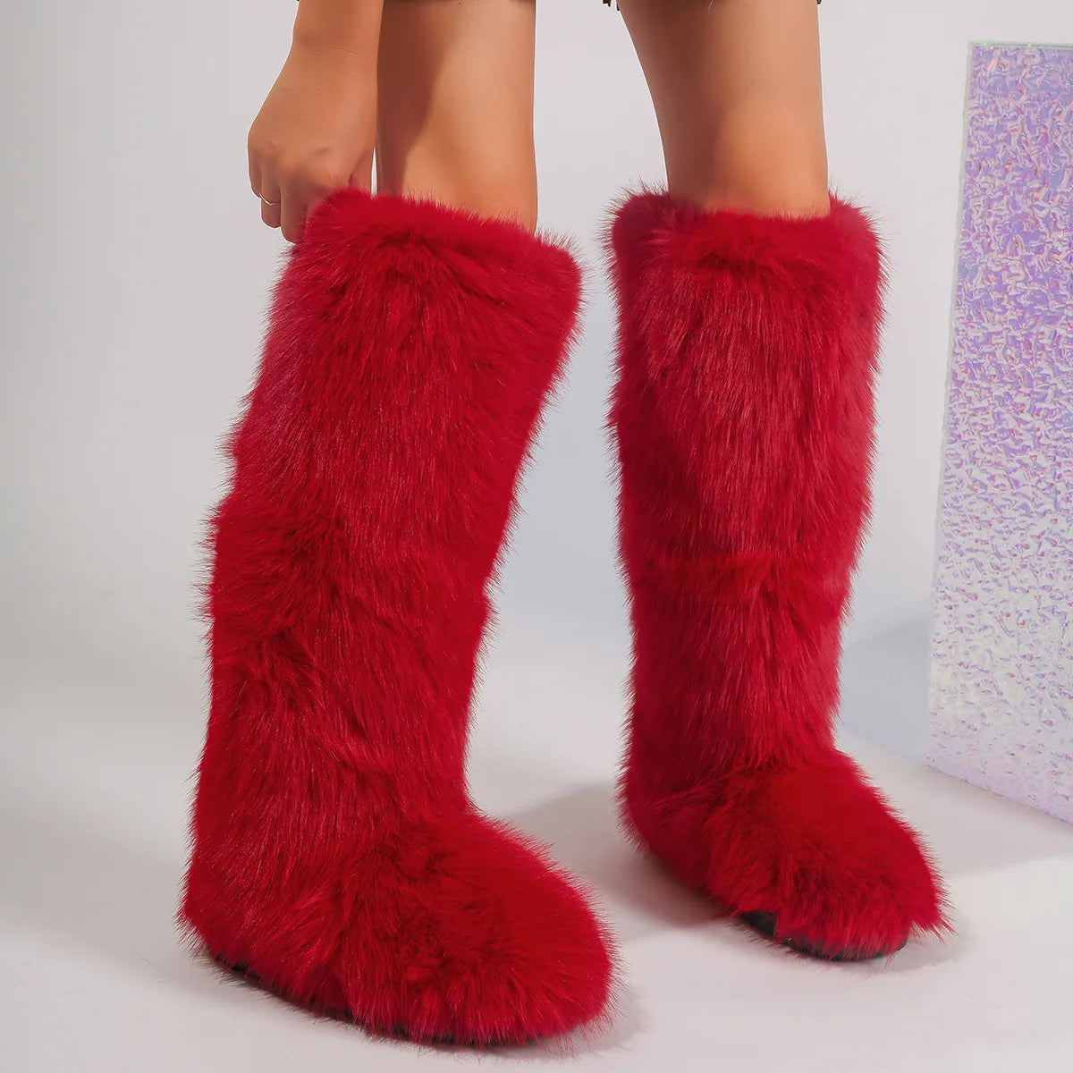 PENDRA Knee Warm Imitation Boots