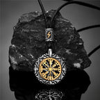 PENDRA Rune Gold Compass Necklace