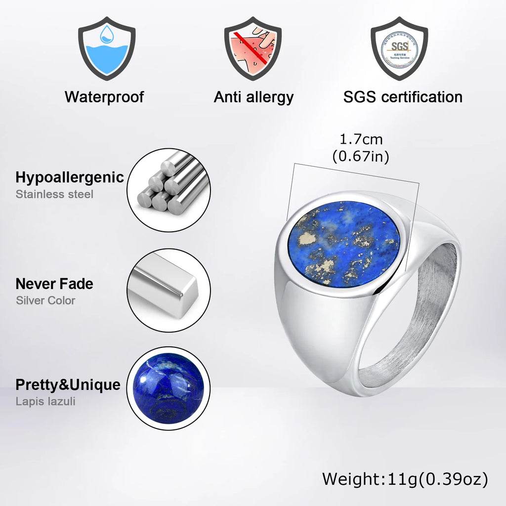 PENDRA Ovamora Natural Stone Ring