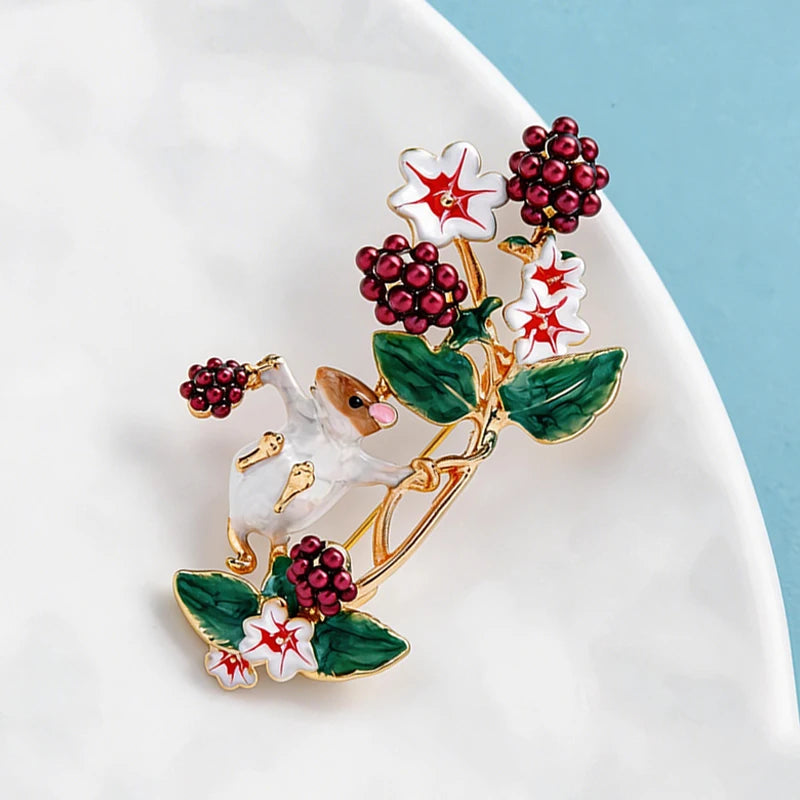 PENDRA Wuli9 Enamel Brooch