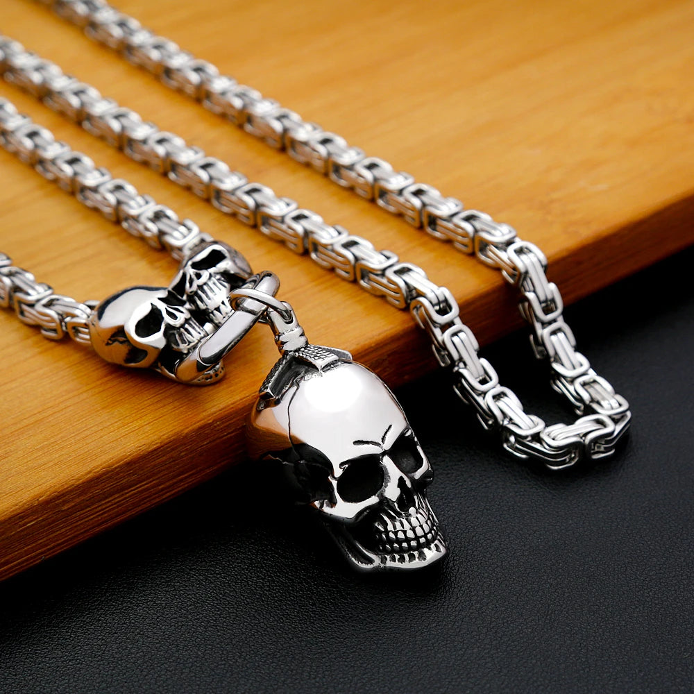 PENDRA Skullforge 316L Stainless Steel Skull Pendant