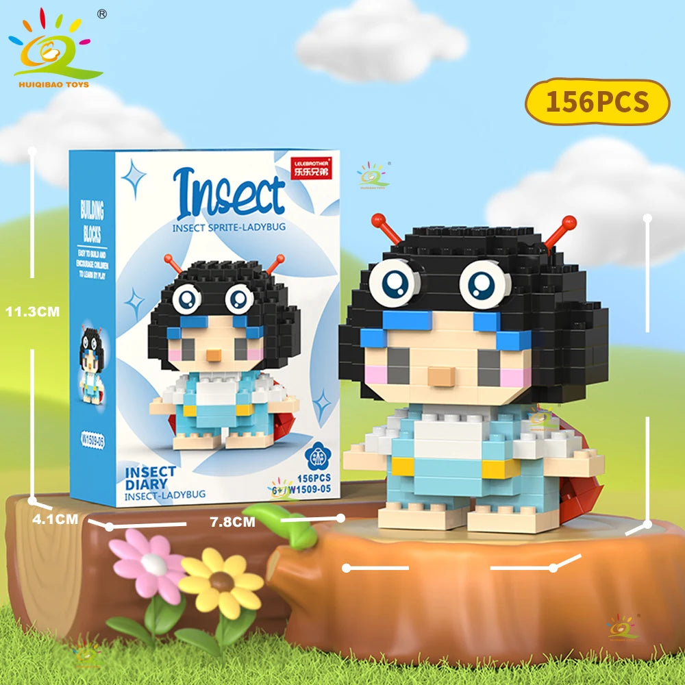 PENDRA Cute Insect Micro Building Set