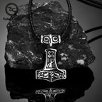 PENDRA Rune Vintage Leather Necklace