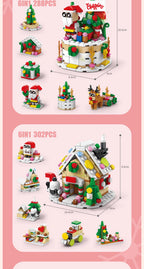 PENDRA Elk Deer Santa Building Set