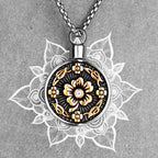 PENDRA Rose Perfume Bottle Steel Necklace
