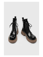 PENDRA Leather Thick Soled Boots