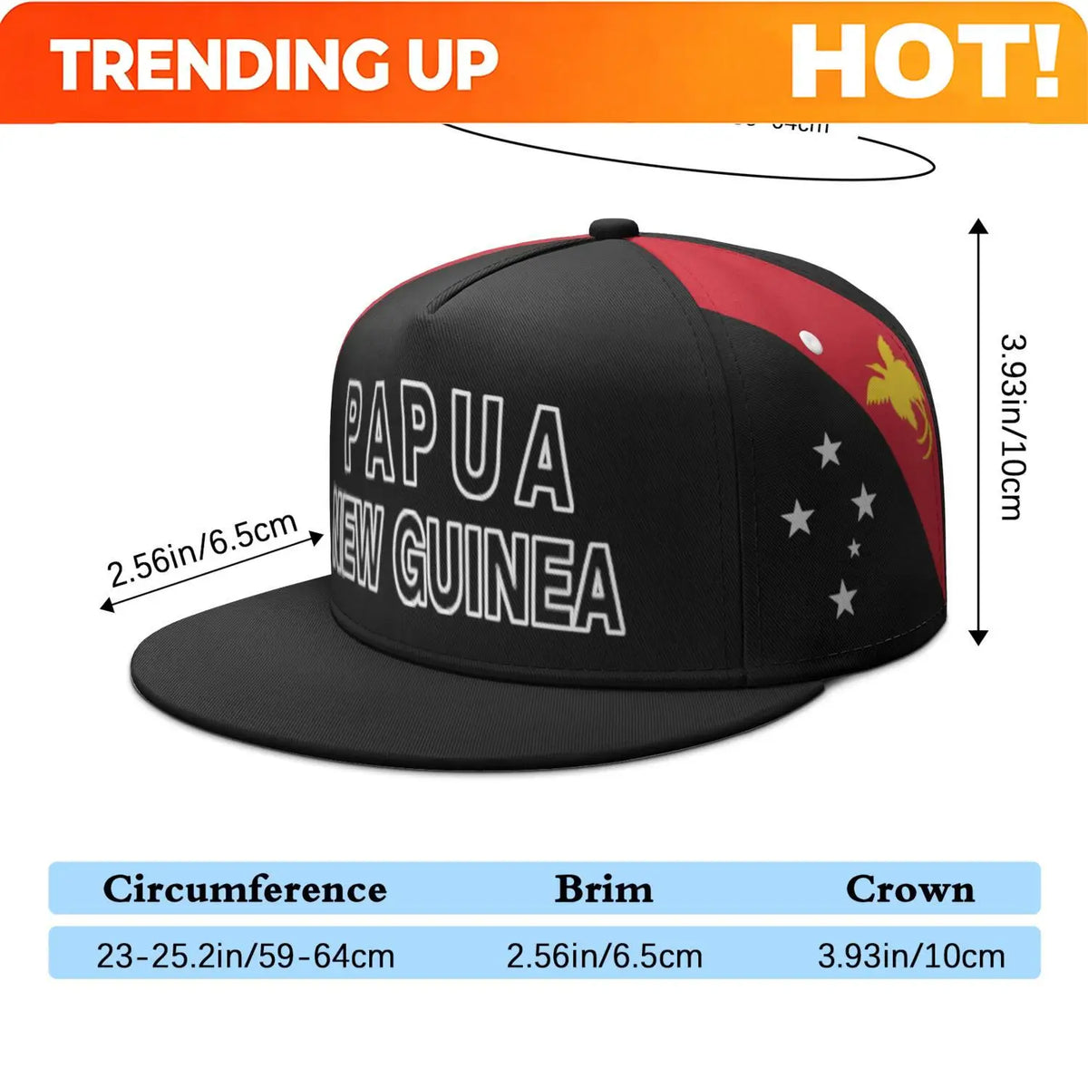 Papua New Guinea  Free Custom Made Name Logo Flat Brimmed Cap Nation Flag Pg Guinean Country College Print Photo Hip-hop Hat