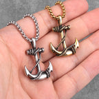 PENDRA Anchor Boyfriend Steel Necklace
