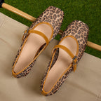 PENDRA Leopard Mesh Flat Shoes
