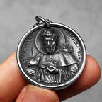 PENDRA Catholic St Francis Steel Necklace