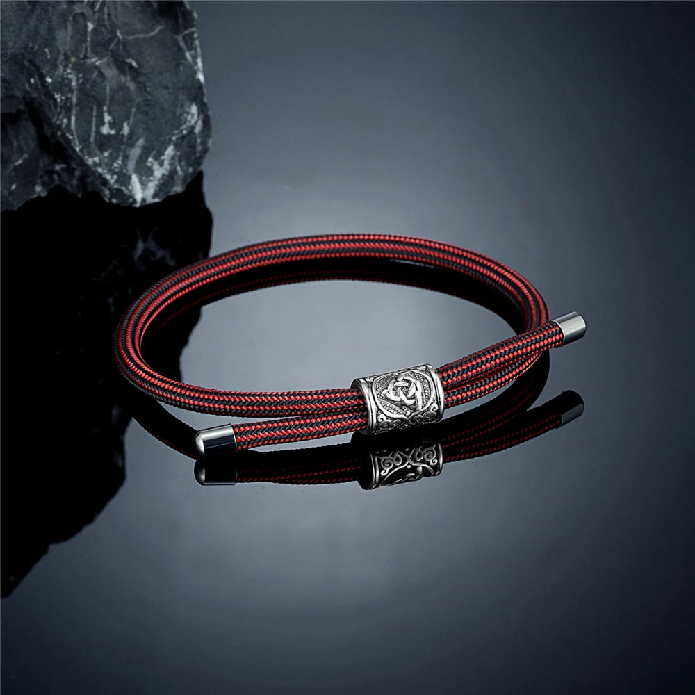 PENDRA Rune Adjustable Steel Bracelet