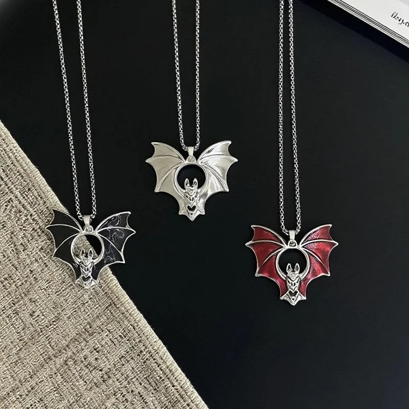 PENDRA Batgoth Vintage Stainless Steel Bat Pendant