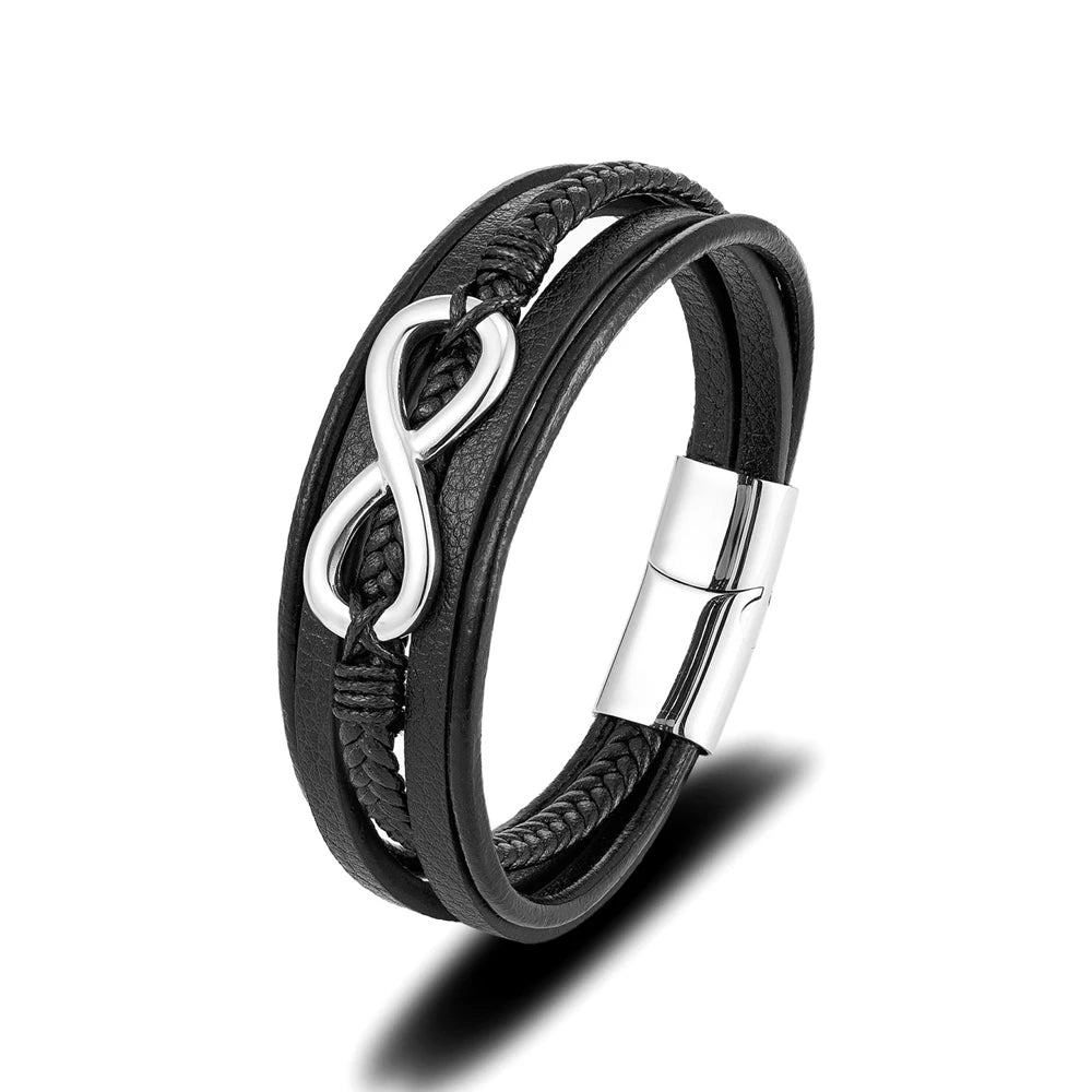 PENDRA Infinity Classic Leather Bracelet