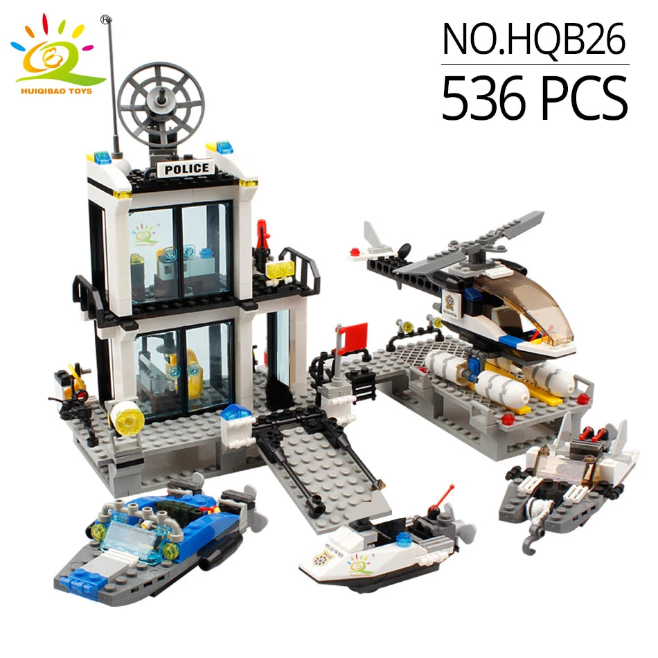 PENDRA Police Station Prison Building Set