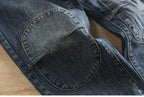 Wholesale 2022 New Hong Kong Style Spliced Ork Clothes Harem Pants Brand Solid Versatile Loose Legged Men Cowboy Baggy Jeans