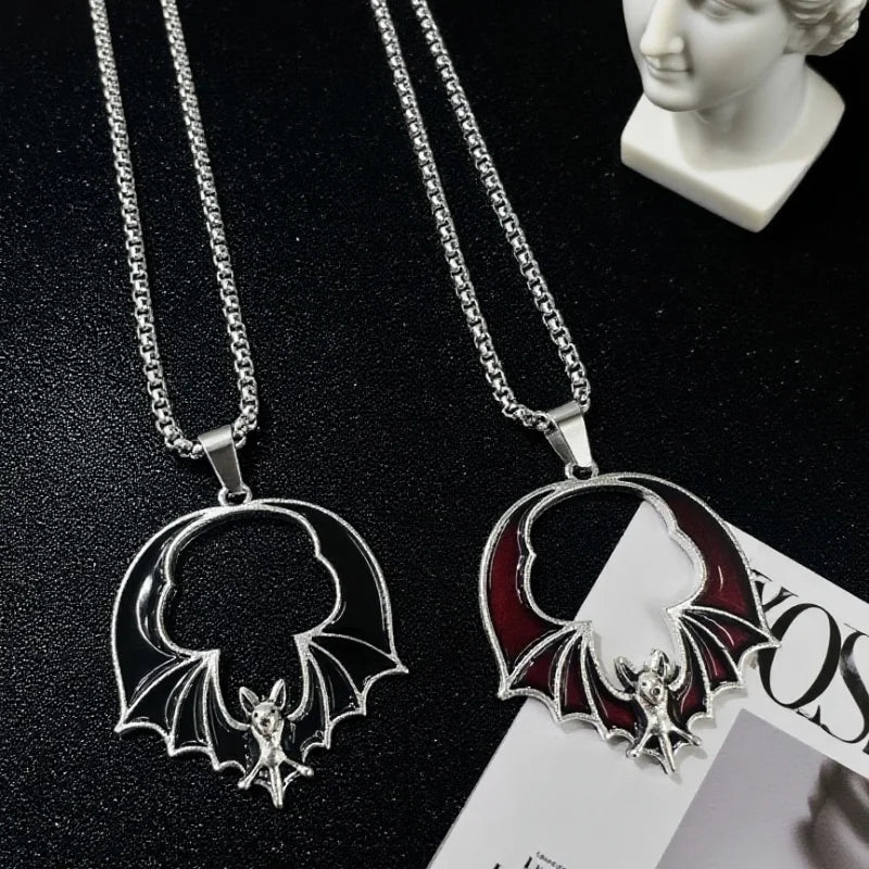 PENDRA Batwing Halloween Stainless Steel Necklace