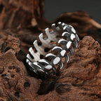 PENDRA Fishbone Stainless Steel Fish Bone Ring