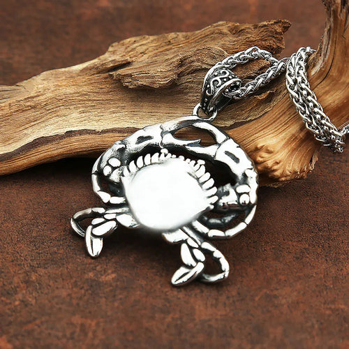 PENDRA Crabwave Ocean Series Crab Pendant Necklace