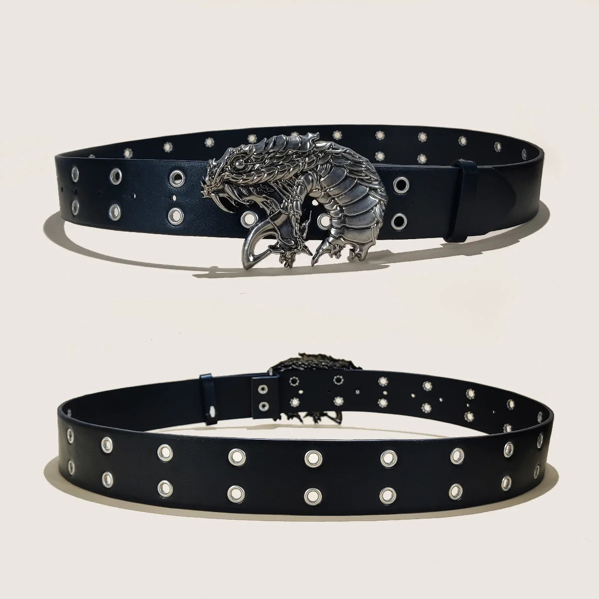 PENDRA Celesara Leather Skull Minimal Belt