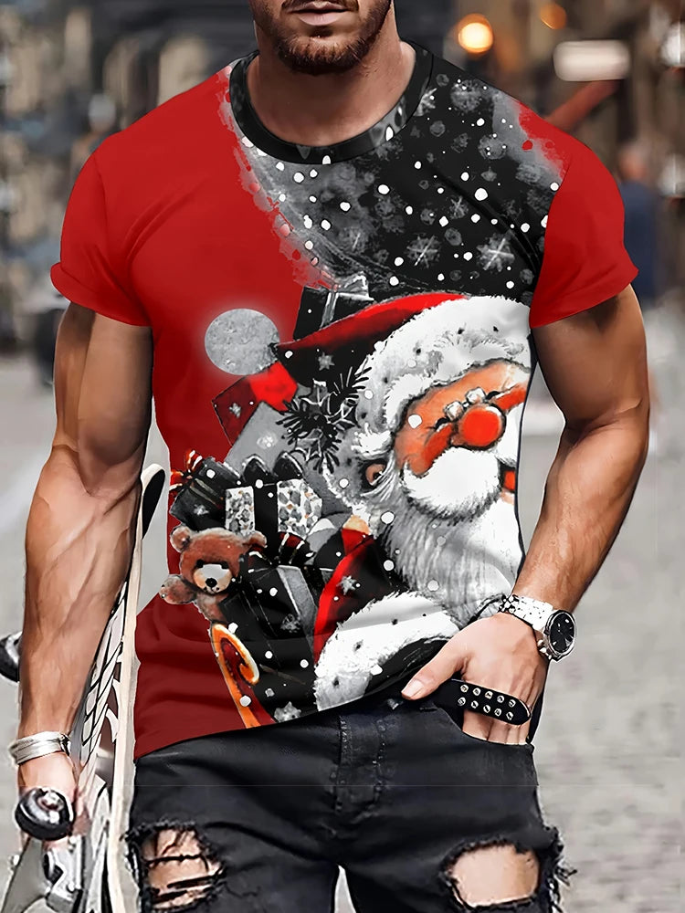 PENDRA Printed Christmas T-Shirt