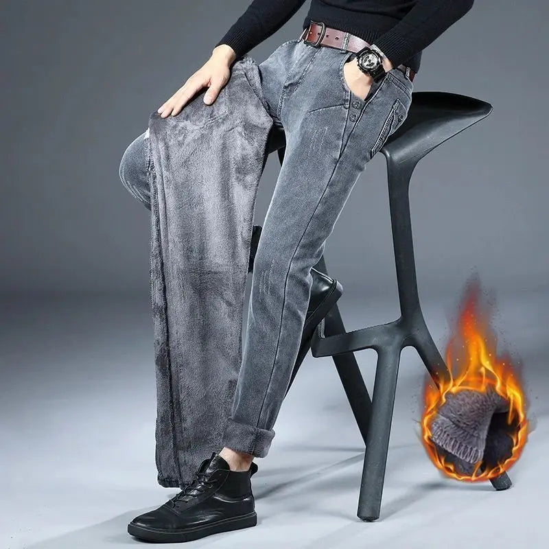 PENDRA Velvet Straight Brushed Trousers