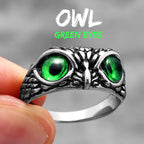 Multiple Color Cute Owl Stainless Steel Womens Mens Rings Punk for Gril Boyfriend Jewelry Creativity Gift Dropshipping Wholesale