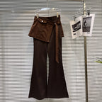 PENDRA Micro Flared Fake Two Pants