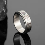 PENDRA Rune Gold Steel Ring