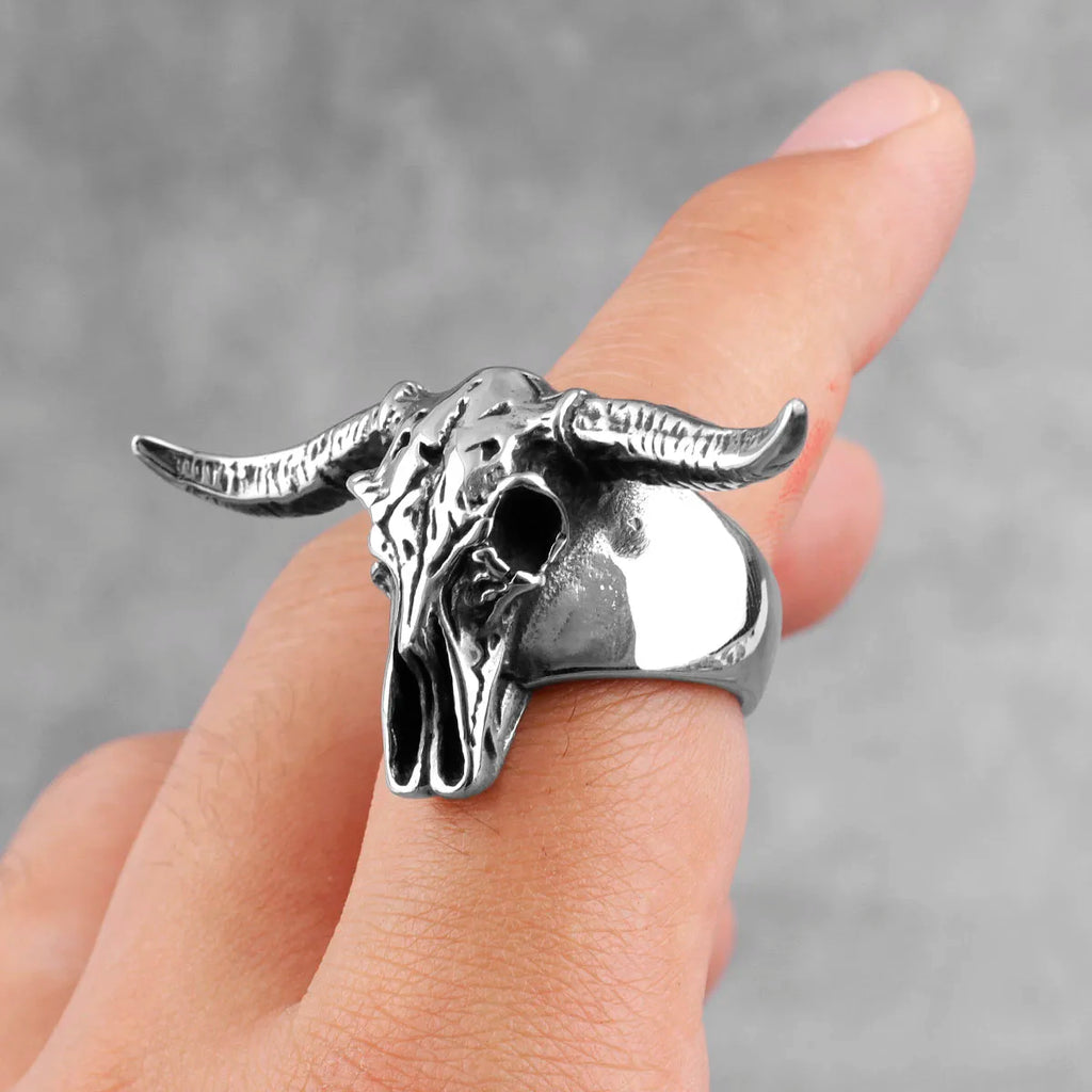 PENDRA Satan Ram Aries Steel Ring